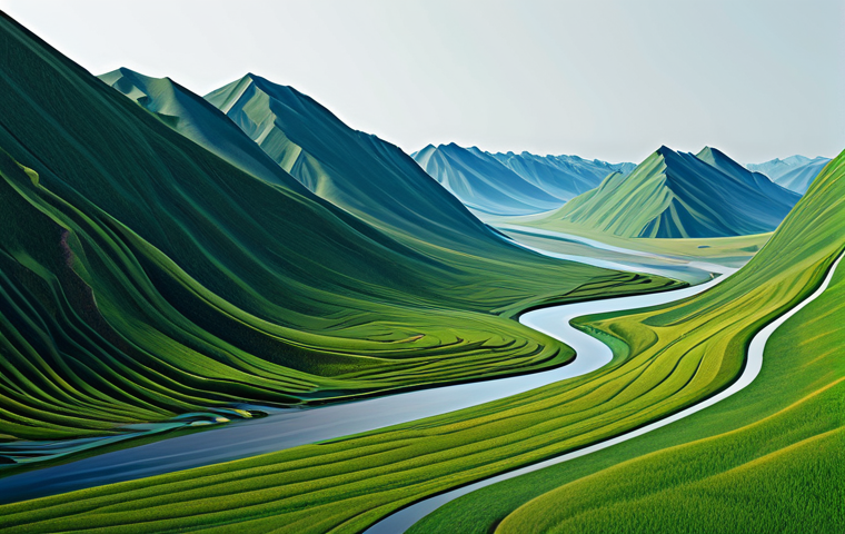 융합 연구의 사례 기반 학습 - Data Analysis & Art**

"Abstract data visualization transforming into a beautiful landscape painting...