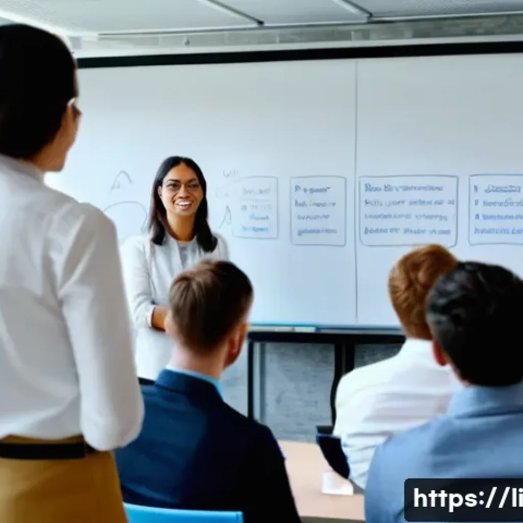융합 연구 방법론의 성공 전략 - A dynamic multidisciplinary research team in a modern conference room, diverse experts including IT ...