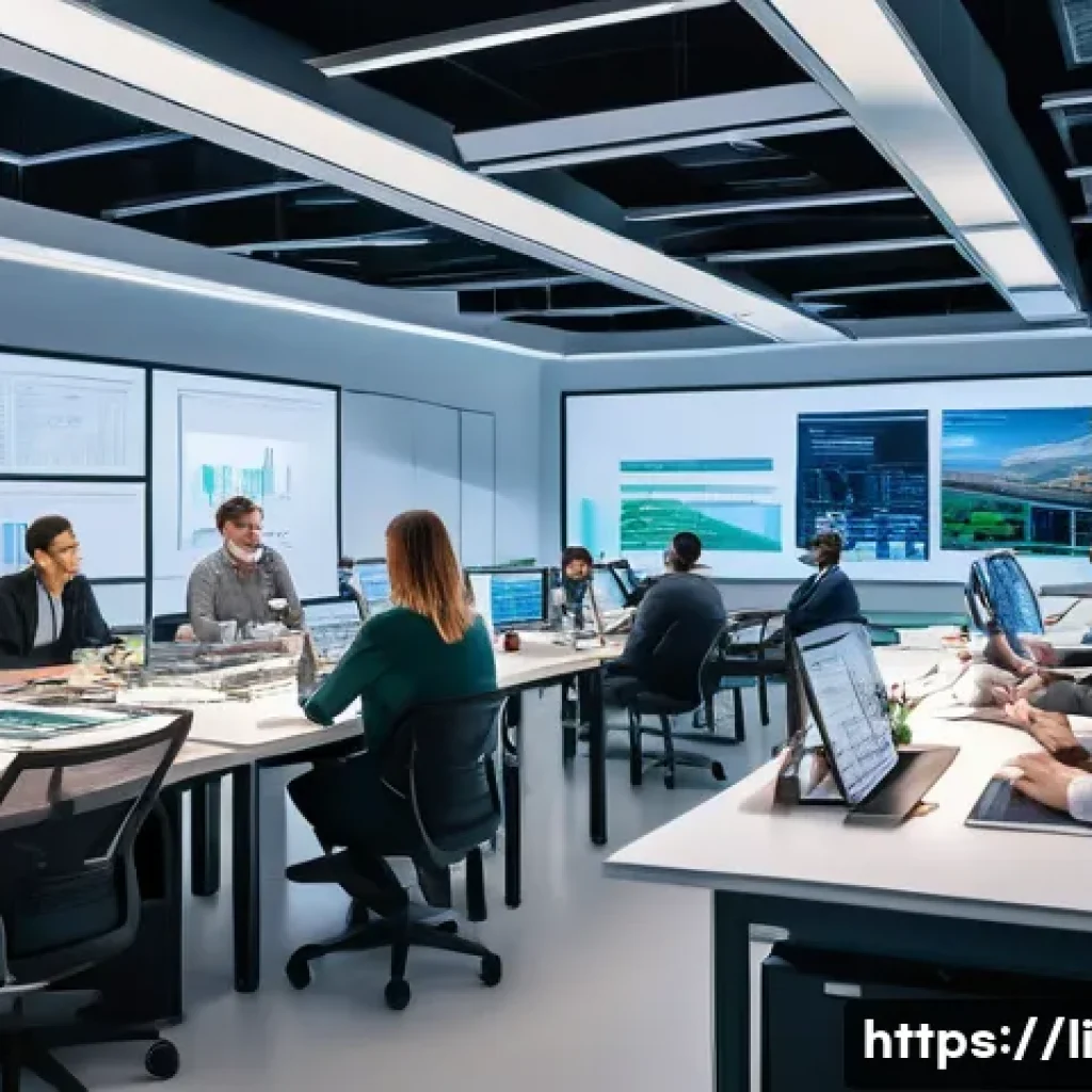 융합 연구의 지속 가능성 - A vibrant collaborative research environment featuring diverse professionals from academia and indus...